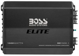 BOSS Audio Systems Elite BE1500.1 Monoblock Car Amplifier - 1500 Watts, 2 4 Ohm  - £85.55 GBP