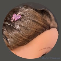 Doll Hair Accessories • Pink Butterfly Doll Hair Barrettes 14-18” Fashion Dolls - £6.26 GBP