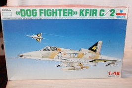 1/48 Scale ESCI, KFIR C/2 Dog Fighter Jet Airplane Model Kit #4007 BN Open Box - $80.00