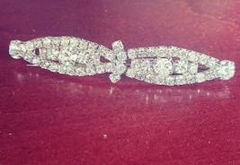 Vintage Clear Rhinestone Pin/Brooch  image 6