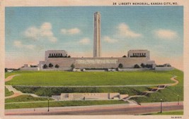 Liberty Memorial Kansas City Missouri MO Postcard 1957 to Oswego Kansas A06 - $2.99