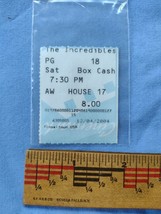 2004 The Incredibles original Movie Ticket stub, Pixar - £11.85 GBP