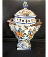 Antique French porcelain  Floral Porcelain Potpourri Incense Holder. Marked - £177.78 GBP