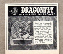 1960 Print Ad Dragonfly All-Drive Outboard Motors Kansas City,MO - $8.45