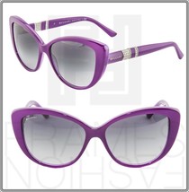 BVLGARI MUSA Cat Eye BV8151B Purple Crystal Strass Grey Gradient Sunglasses 8151 - £168.86 GBP