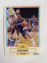 1990-91 Fleer Tim Hardaway #63 Rookie Basketball Card RC Golden St. Warriors - £0.84 GBP