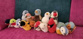 Complete Set Of 15 Jellycat Birdlings Wren Puffin Dove Pigeon Nwt New Au... - $989.95