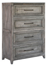 37" Brown Solid Wood Four Drawer Chest - $21,502.76 MXN