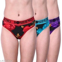 Panties 3 Pack Pantie Women&#39;s Knickers Underwear Cotton Briefs Hipster Bikinis - $20.11