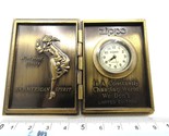 Windy Zippo Book Type Style Clock Watch running Brass Rare - $179.00