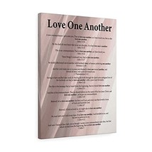 Love One Another Bible Verses Canvas Wall Art Christian Home Decor - $79.19