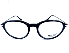 New Persol 3125-V 95 51mm Rx-able Black Round Men&#39;s Eyeglasses Frame 51-... - $3,190.88 MXN