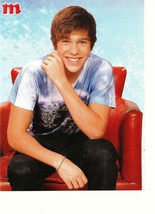 Austin Mahone teen magazine pinup clipping why don&#39;t we red chair Popstar - £1.58 GBP