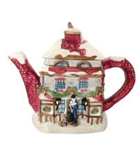 1998 Vintage Fitz &amp;Floyd FF Christmas Victorian Style Tea Pot  Holds 26 ... - $20.20