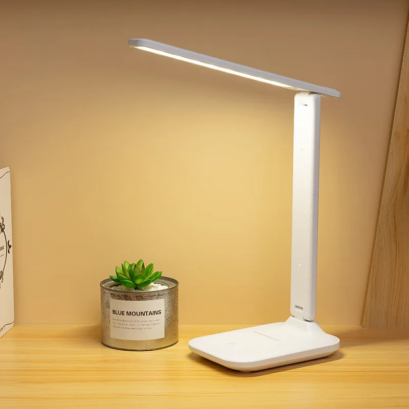 Folding Table Lamp Reading USB Touch Dimmable Eye Protection Led Desk Lamp - £12.47 GBP