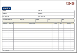 Adams Invoice Book, 3-Part, Carbonless, 5.56 X 8.44 Inch, 50 Sets per Bo... - $13.31