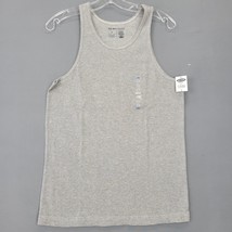 Old Navy Women Tank Size S Gray Heather Solid Classic Scoop Neck Cotton Unisex - £10.07 GBP