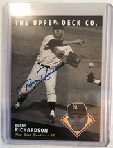 Bobby Richardson Signed Autographed 1994 Upper Deck Co. Baseball Card - New York - £11.70 GBP