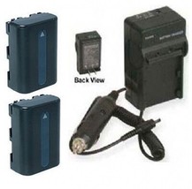 2, Batteries + Charger for Sony DCR-HC14, DCR-HC15, DCR-TRV19, DCR-TRV208, - $44.97
