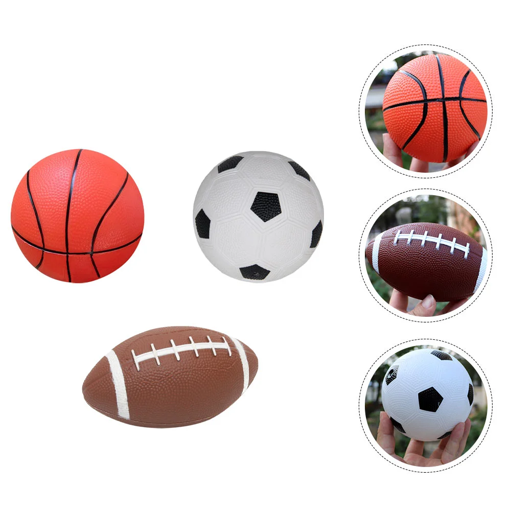 Soccer Kits Inflatable Ball Toy Child Rugby Kid Basketball Kids Children - £12.52 GBP