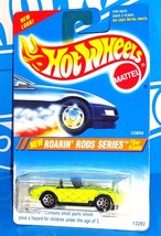 Hot Wheels 1995 Roarin&#39; Rods Series #305 Cobra Yellow w/ Flat Black Base 7SPs - £7.75 GBP
