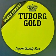 Vintage Tuborg Carling National Beer Brewery 18&quot; Paper Old Tavern Store Display - £8.61 GBP