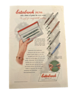 Esterbrook Fountain Pen Ad Advertisement 1950s 1953 Art Colorful Artwork F - €15,71 EUR