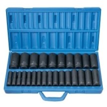 Grey Pneumatic Metric Master Set, 1/2" DR, 26 PC, Deep Length, High-Quality - $502.49