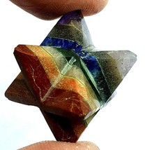 Merkaba Star 7 Chakra Bonded Gemstone Geometric Multi Stone Crystal x 1 Supplied - £10.28 GBP