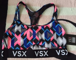 Victoria&#39;s Secret Sport Multicolor Cool Abstract Angles VSX Player Sport... - £19.51 GBP