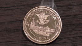 Vintage USN USS Carl Vinson CVN-70 CPO Mess Challenge Coin #792U - $34.64