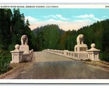 Klamath River Bridge Redwood Highway California CA UNP Unused Linen Post... - £2.38 GBP