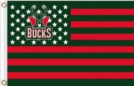 Milwaukee Bucks Star Flag 3X5Ft Polyester Banner - $16.00