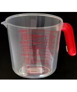 4 Cup (1 liter) Measuring Cups Polypropylene Calibrated oz &amp; mL 1/Pk Red... - $3.95