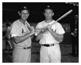 Mickey Mantle And Stan Musial Cardinals New York Yankees Baseball 8X10 Photo - £6.72 GBP