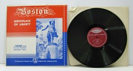 Boston Birthplace of Liberty Sound Tour Famous Freedom Trail LP 1961 CA 110 - $93.80 MXN