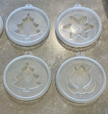 Tupperware Jel N Serve Jello Mold Lot of 14 Pieces W/ Serving Plate, Lids Item image 5