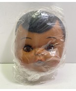 Vintage Doll Making Part Dark Skin Baby Face and Hands Bottle Craft Supp... - $4.40