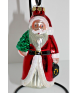 Merck Family Old World Christmas Glass Santa Ornament 5.5”  - €11,84 EUR