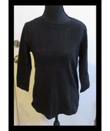 Koton Ladies Plain Black Sweater Top 3/4 Sleeve  NEW - $17.99