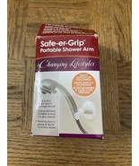 Safe-ER-Grip Portable Shower Arm, White  (70456)  FS - $13.74