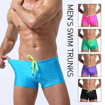 Men Sexy Swimming Shorts Boxer Brief Trunks Beachwear Surfing Swimsuit Swimwear - £6.57 GBP