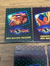 Marvel Vision Embossed MINI-MAGAZIINE Lot Of 6 Sets 24 Cards X-Men Iron Cv Jd - £11.85 GBP
