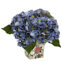 Hydrangea With Floral Planter - £31.61 GBP