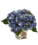 Hydrangea With Floral Planter - £31.25 GBP