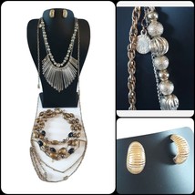 Sarah Coventry Liz Claiborne Monet W Germany Vtg Jewelry Lot Necklace Earrings - £19.09 GBP