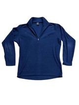 Patagonia Capilene Fleece Shirt Men&#39;s LARGE Blue Long Sleeve Henley USA Made 90s - £19.77 GBP