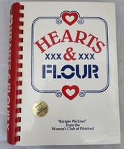 HEARTS &amp; FLOUR Recipes We Love Women&#39;s Club Pittsford, New York Cookbook Vintage - £3.97 GBP
