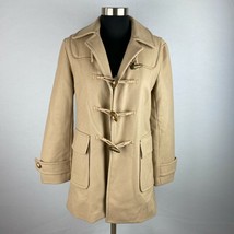 Gap Tan Wool Blend Toggle Button Down Coat With Pockets Women&#39;s XS - £21.21 GBP