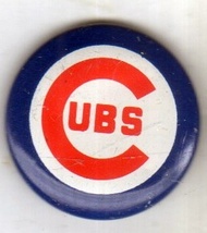 Chicago Cubs round logo lapel pin MLB - $8.90